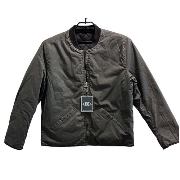 Bass GH Mens ReversibleBase Layer Jacket Color Dark Olive/Brown LARGE NWT